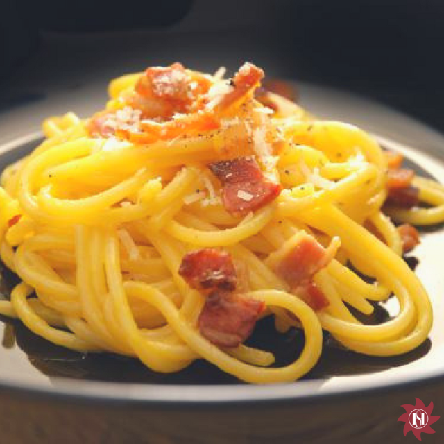 spaghetti alla carbonara cucina hotel saraceno
