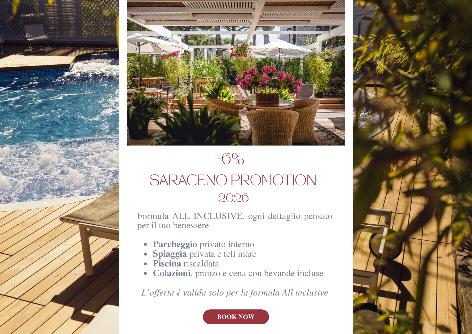 Migliore offerta hotel 4 stelle con spiaggia privata e piscina riscaldata milano marittima saraceno Migliore offerta hotel 4 stelle con spiaggia privata e piscina riscaldata milano marittima saraceno
